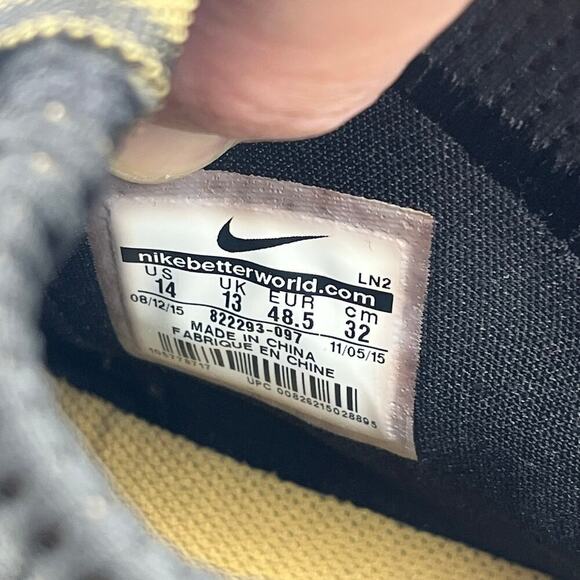 Nike Vapor Untouchable 2 LE Super Bowl Edition 50 Football Cleats Gold Size 14 - Picture 8 of 11